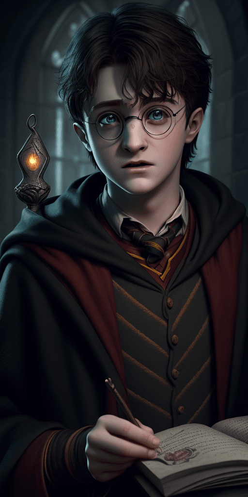 AI generated: 1boy, harry potter, charachter, beautiful, devian art, trending artstation, digital art, detailed, r...