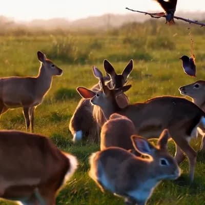 AI generated video: animalo celebrando