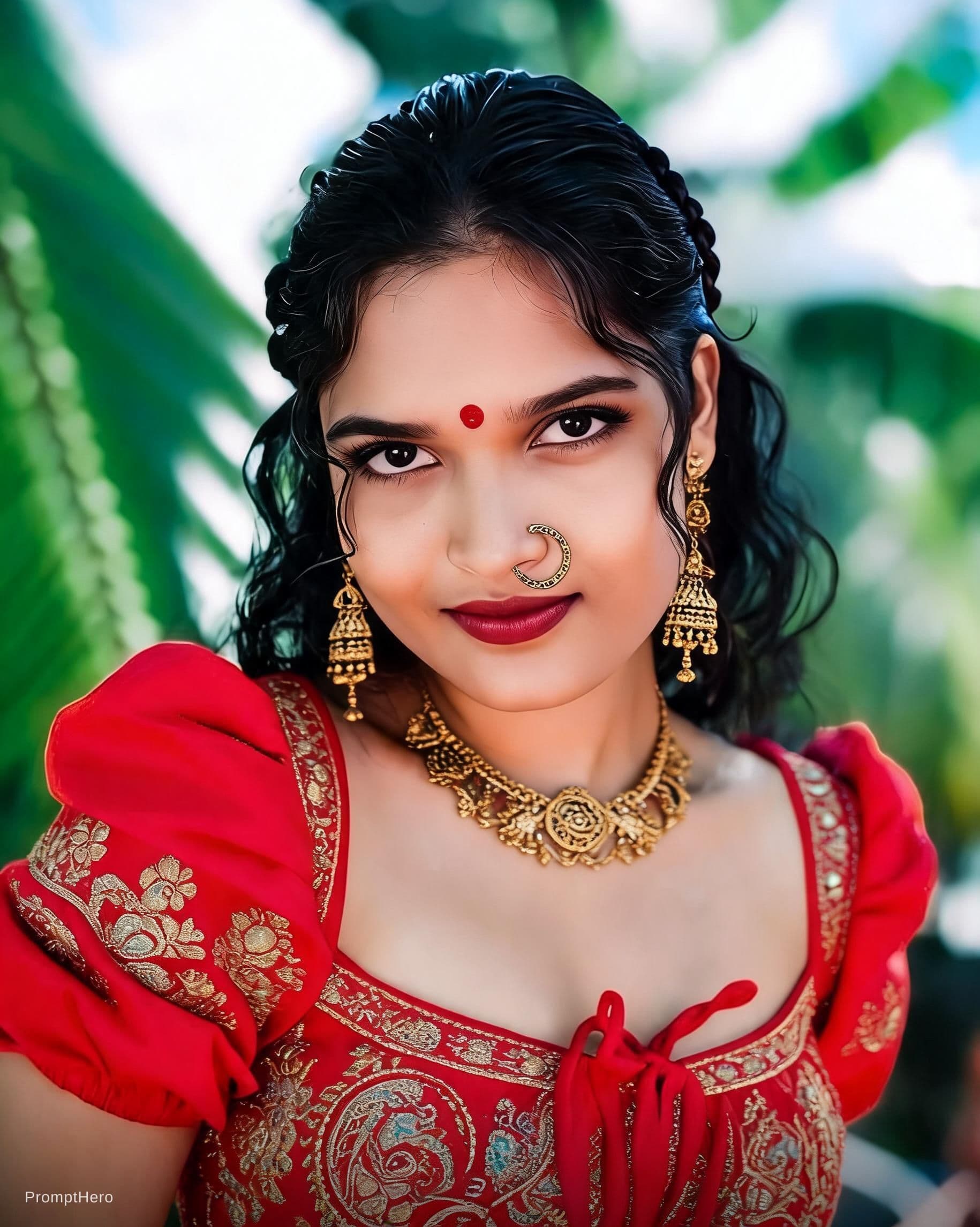 AI generated: sexy girl in india style. and look like sexy.