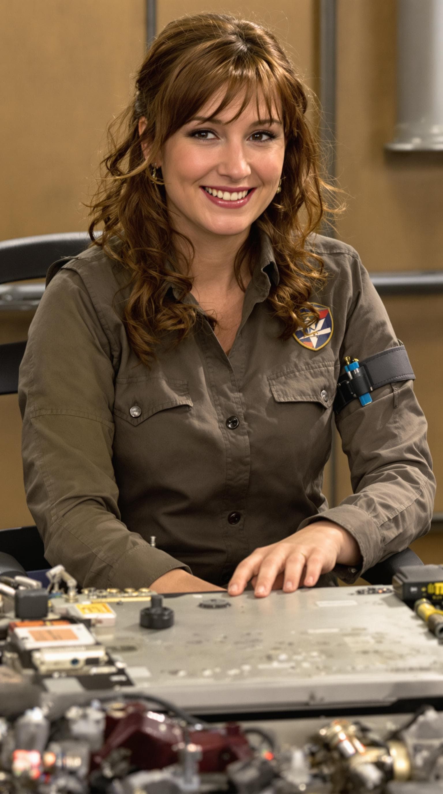 AI generated: 64K UHD Photograh of Kaywinnet Lee "Kaylee" Frye (played by a 20 year old Jewel Staite) is Serenity'...