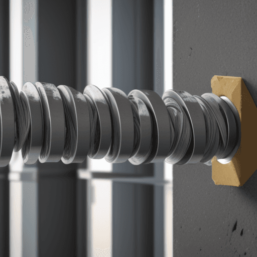 AI generated: Magnetically responsive materials being used as damping materials in a building
