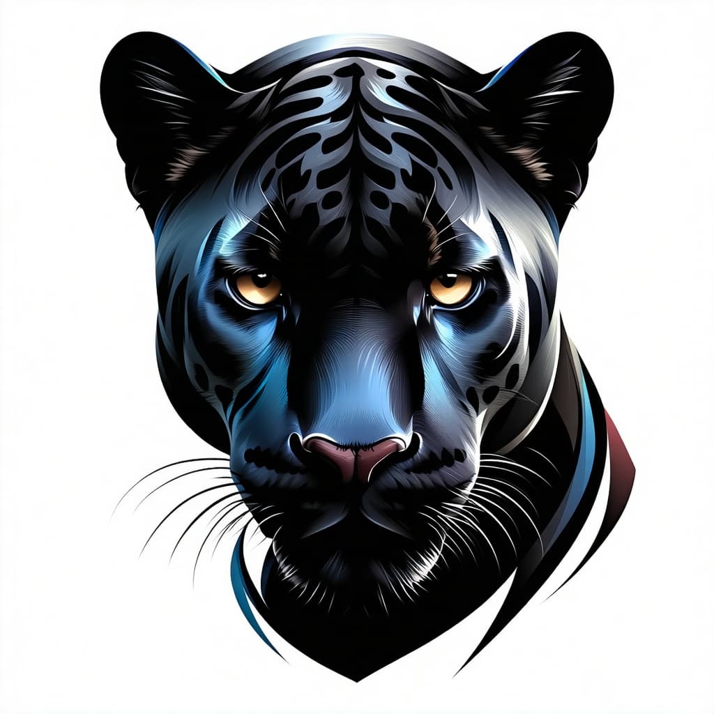 AI generated: logo design black panther
