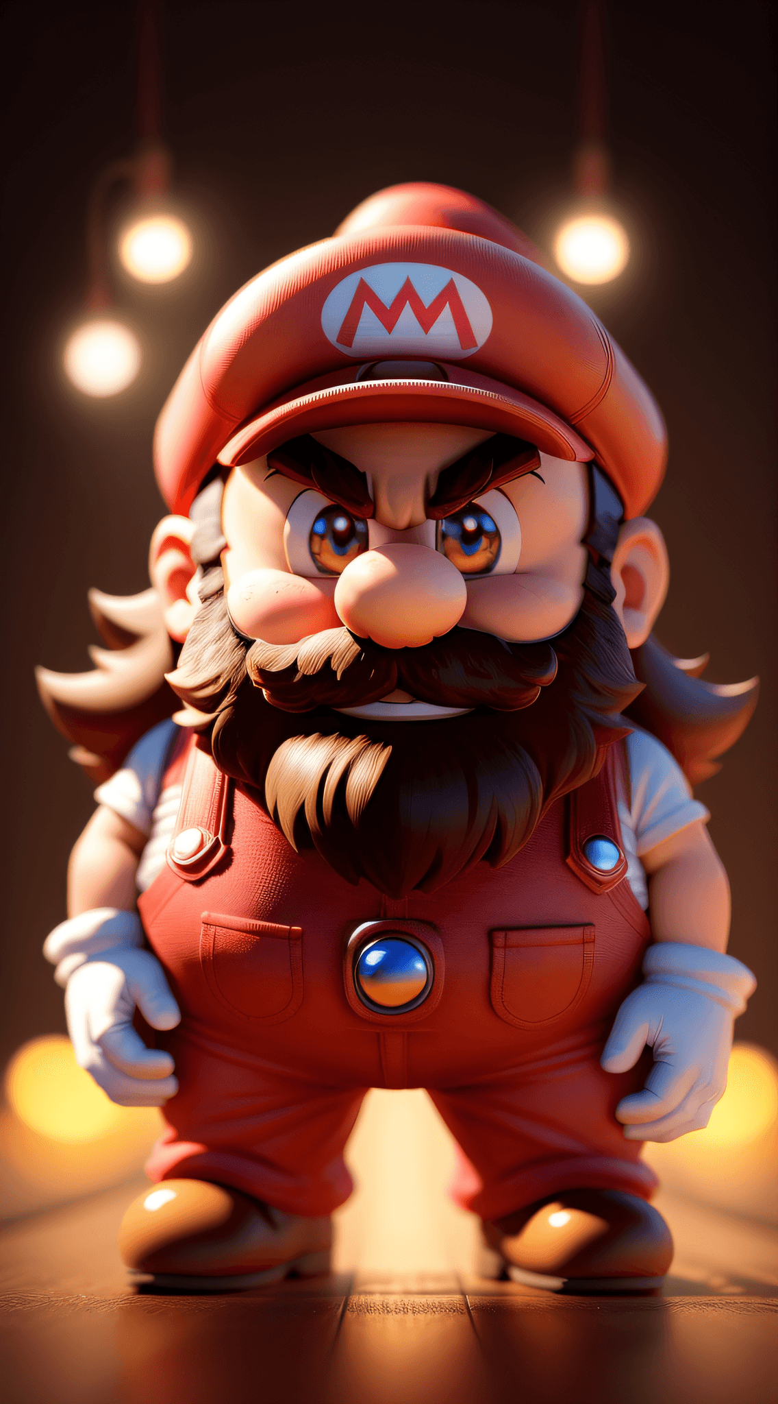 AI generated: cute little mario character from mario game, chibi, ultra detailed, pixar design, 4k, uhd, studio li...