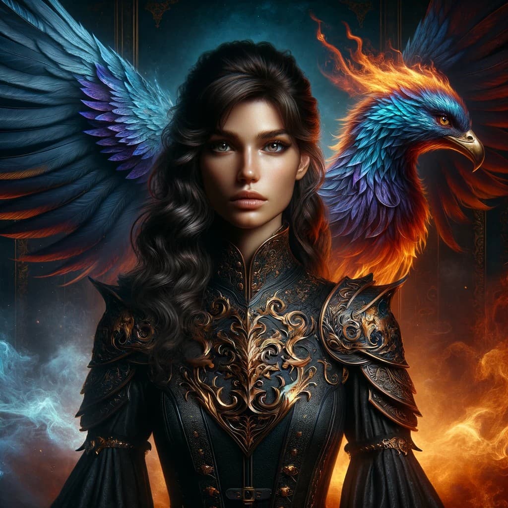 AI generated: i am masterprompter (a.k.a. robiness) and i've bred a hyper-realistic portrait of a female warrior s...