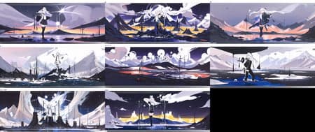 stylized scene concept design model - Image 1