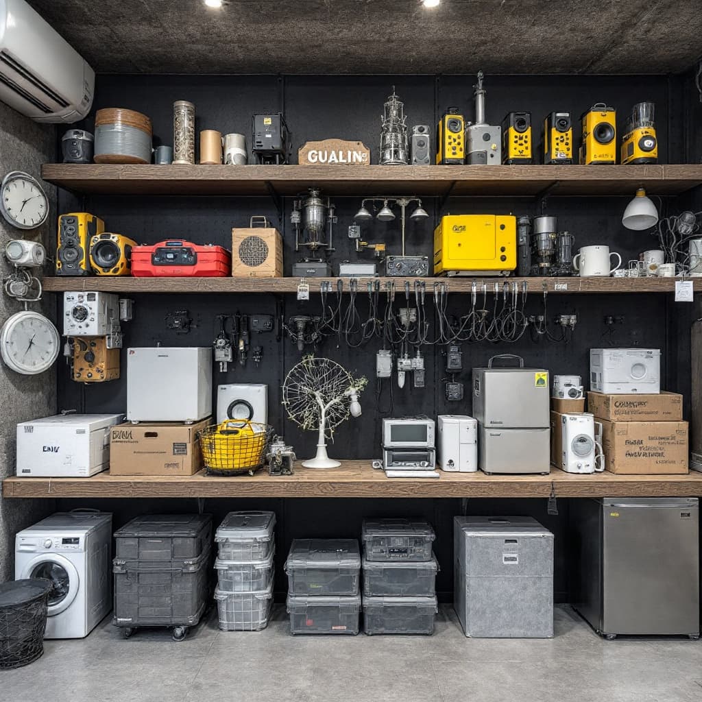 AI generated: Electrical goods store