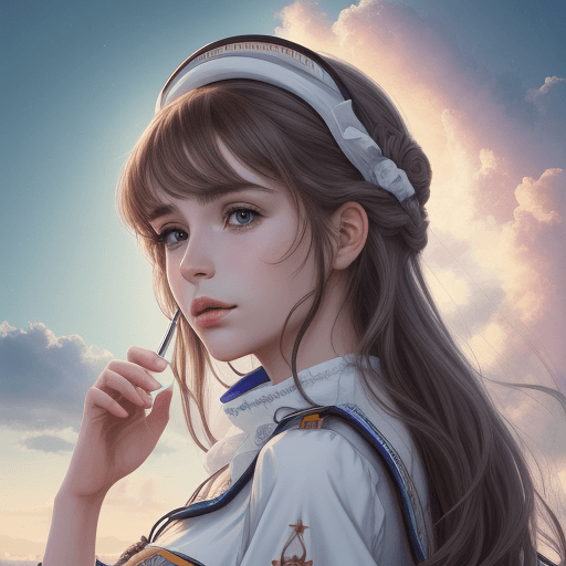 AI generated: best quality, highres, ultra-detailed, from_side, solo_focus, <lora:EmiliaV3:1. 0>, Emilia,