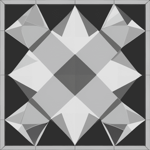 AI generated:  A texture of squares diamond shape, rotated at 45 degrees.  two-tone palette. seamless