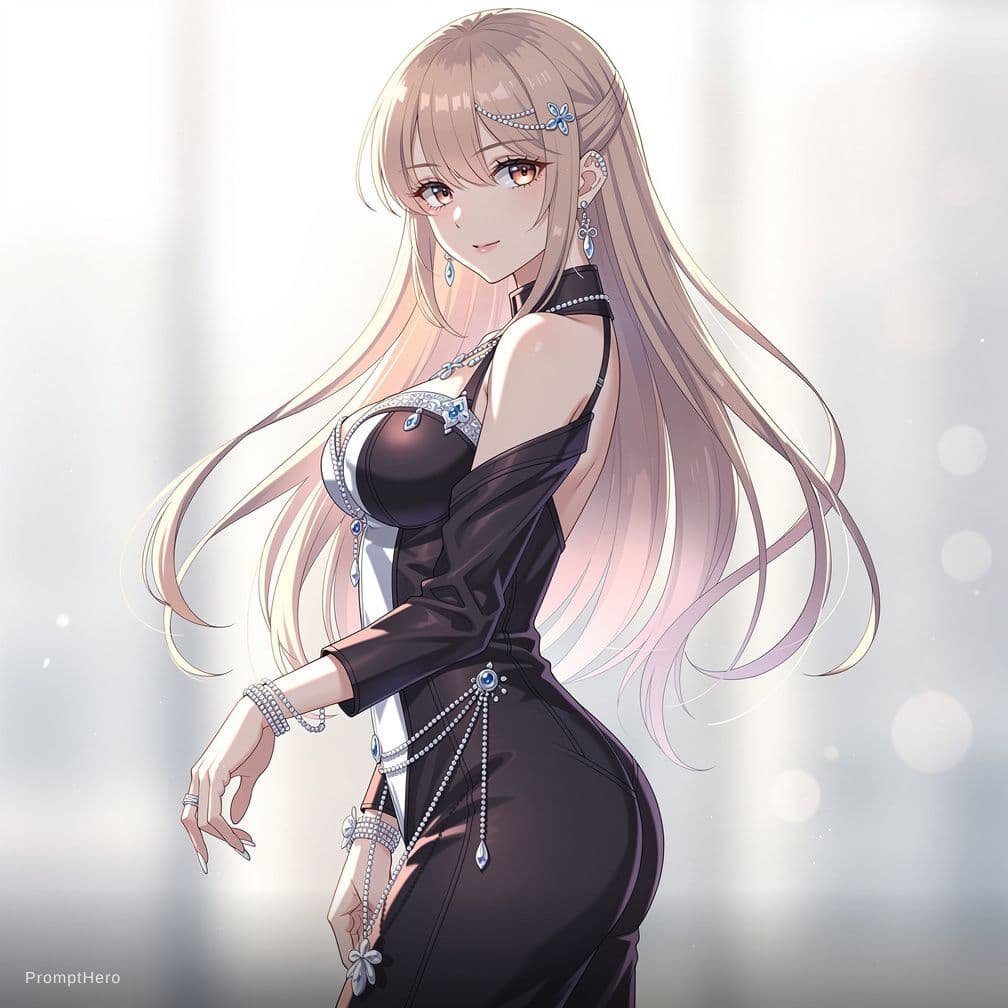 AI generated: super Hot anime girl with big boobs



