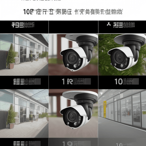 AI generated: a promotion of 4 security cameras in 1080p quality from the Dahua brand
