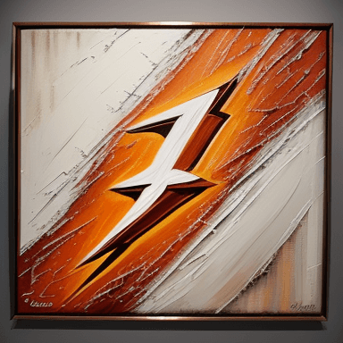 AI generated: the flash, impasto technique, oil painting, contemporary era, primarily monochromatic with accents o...