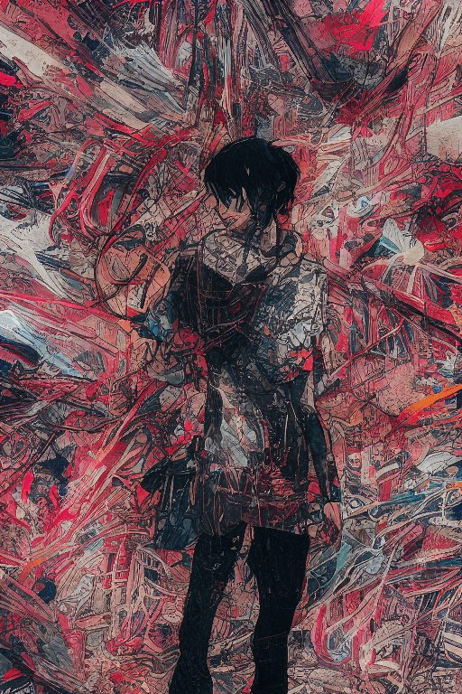 AI generated: A girl wearing fancy street wear, neo tokyo, centered| intricate| highly detailed| breathtaking beau...