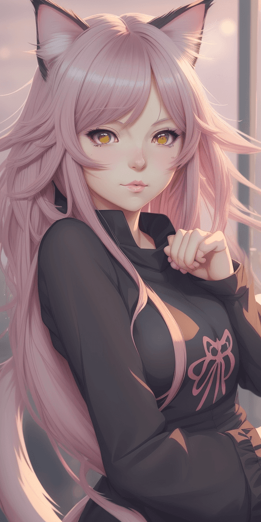 AI generated: a close up of a person with moew pose, beautiful anime catgirl, anime catgirl, anime vibes, anime st...