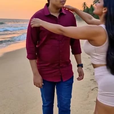 AI generated video: Kissing each other hot in bed