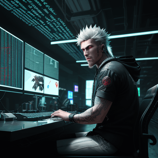 AI generated: Hyper realistic eye level exterior photo of The Trading room is digital art dim, with only the white...
