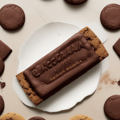 AI generated: En una escena que parece salida de una leyenda antigua, una galleta de chispas de chocolate de Healt...