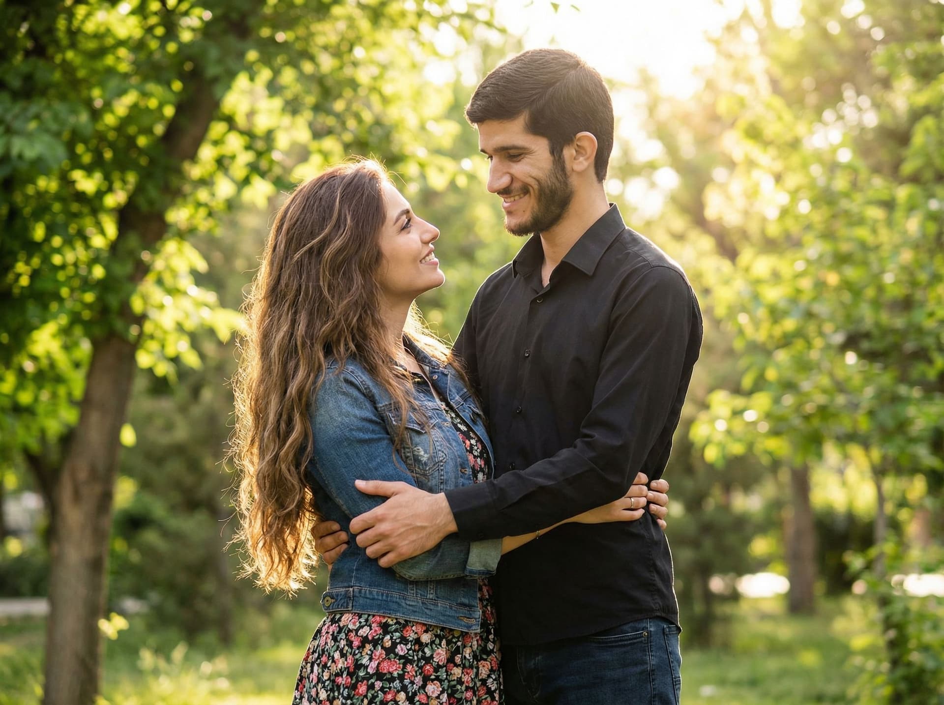AI generated: Suggested prompt for image generation (in English):

"A romantic and natural scene of a young handso...