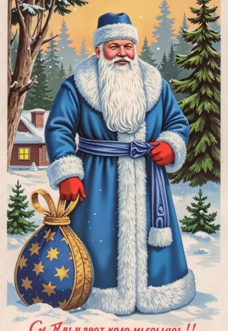Retro USSR postcards style - Image 5