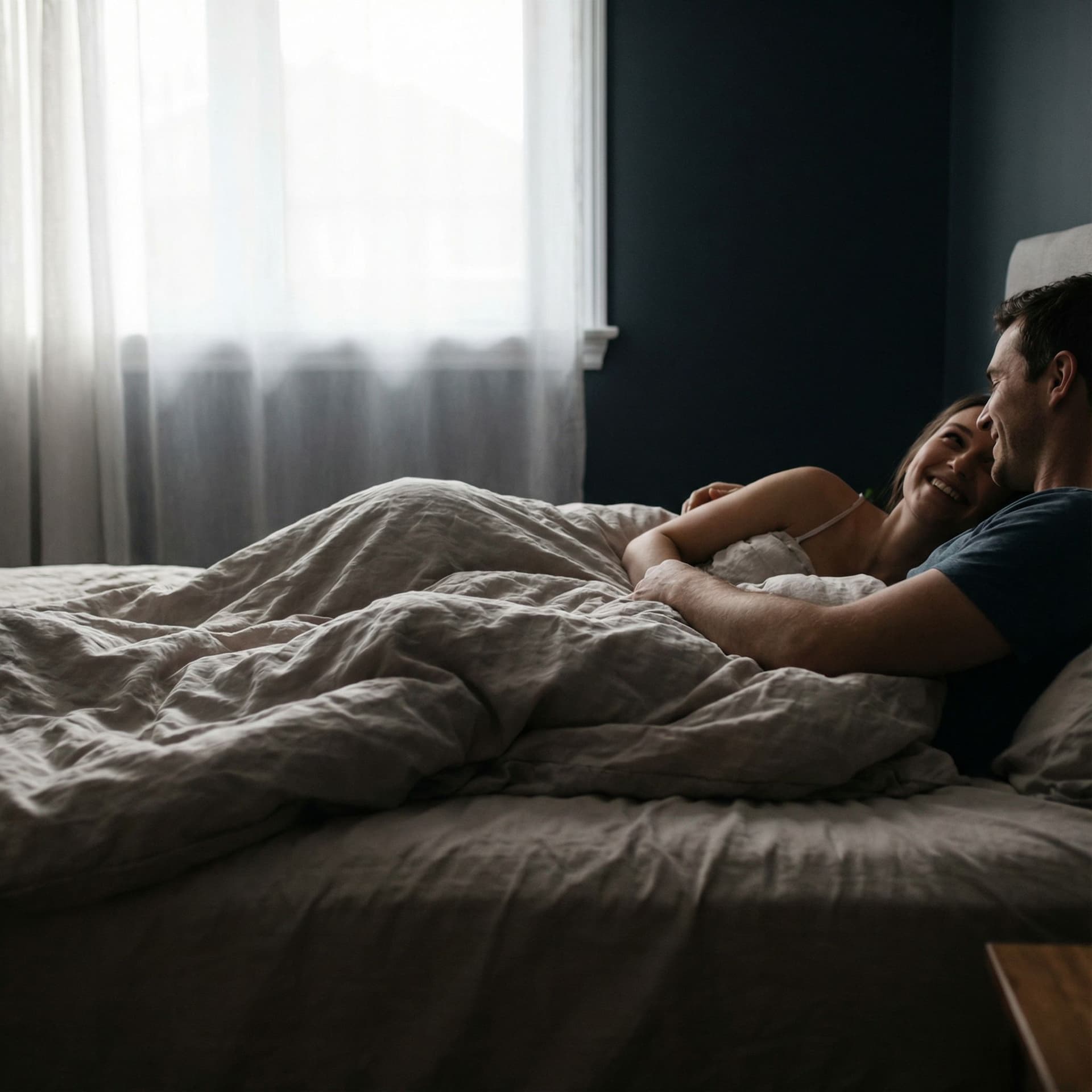 AI generated: Couples sex in bed