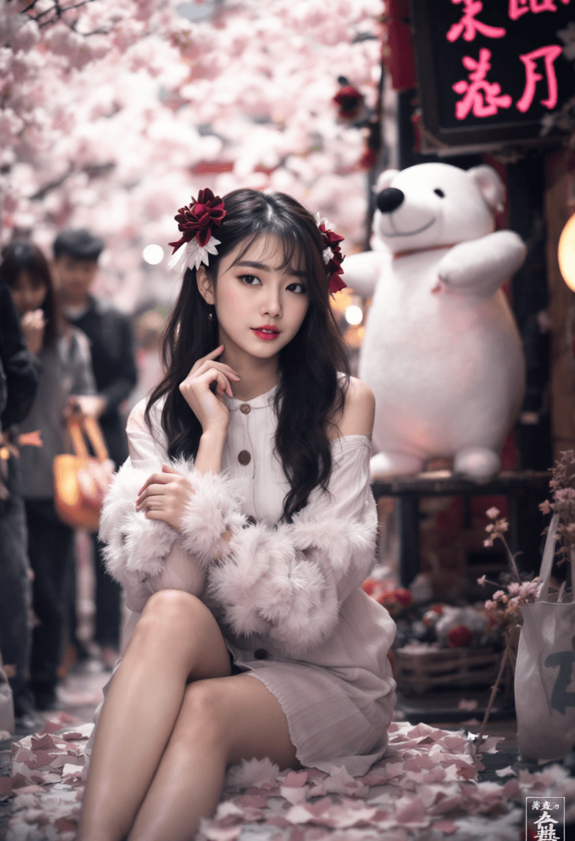 AI generated: 美式國際女校，校風非常自由奔放，校內有啦啦隊，還有一顆銀色聖誕樹，以及黃金獵犬是他們的校犬