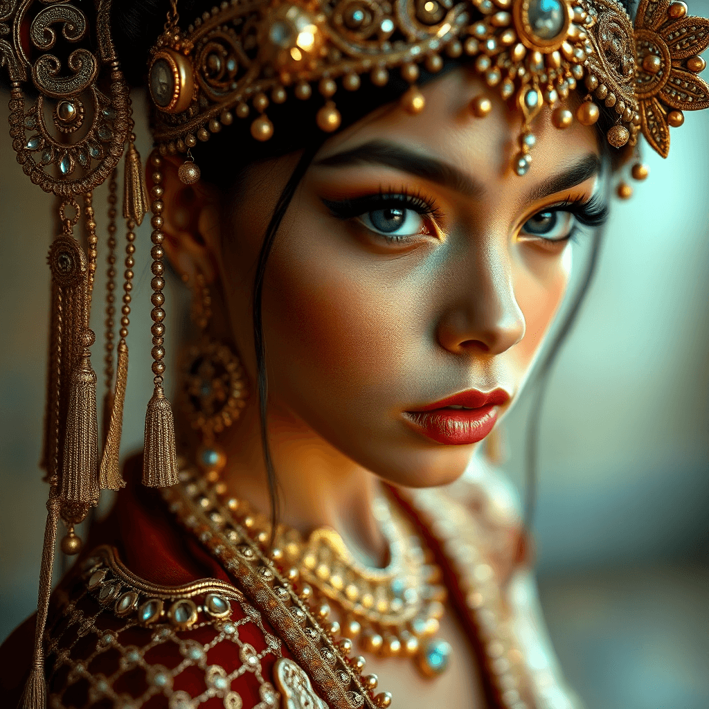 AI generated: stunning girl in look, intricate details, breathtaking, amazing, award-winning