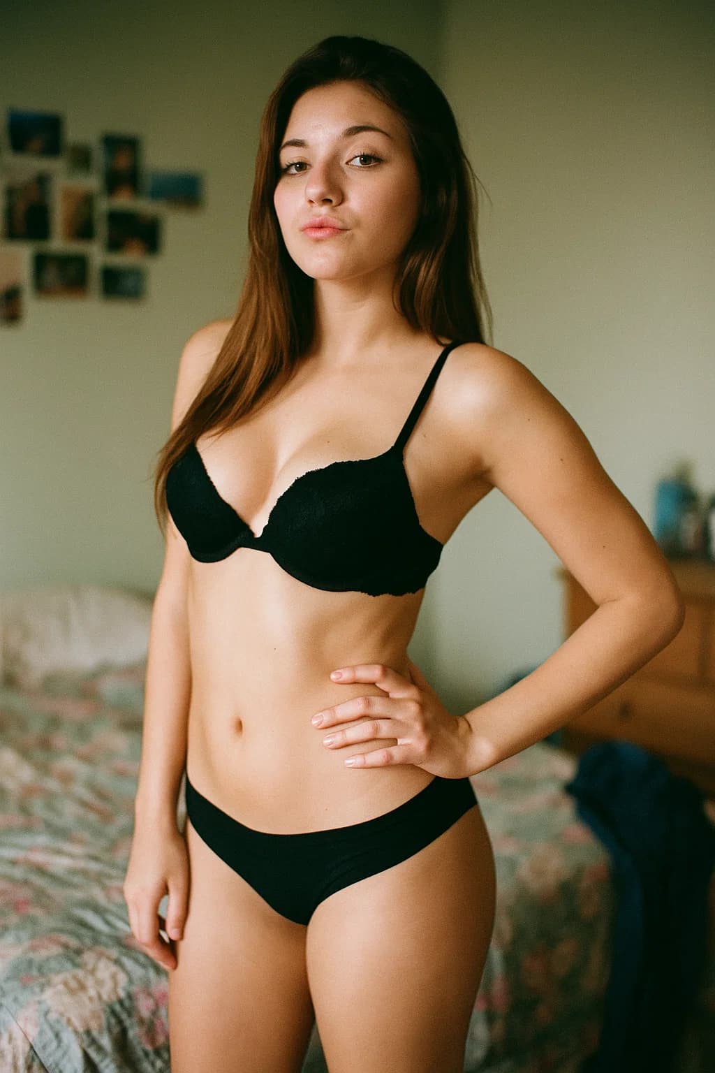 AI generated: tumblr photo what would go viral in 2012 of a young woman in her room who wants extra attention for ...