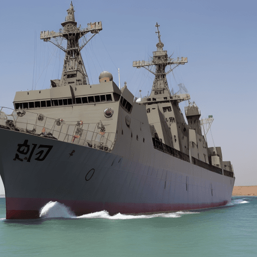 AI generated: Yemeni armed forces control an Israeli ship