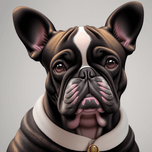 AI generated: retrato de um frenchie buldog  macho, fofinnho , de cor preta, estilo realista, 4k ao lado de sua bo...