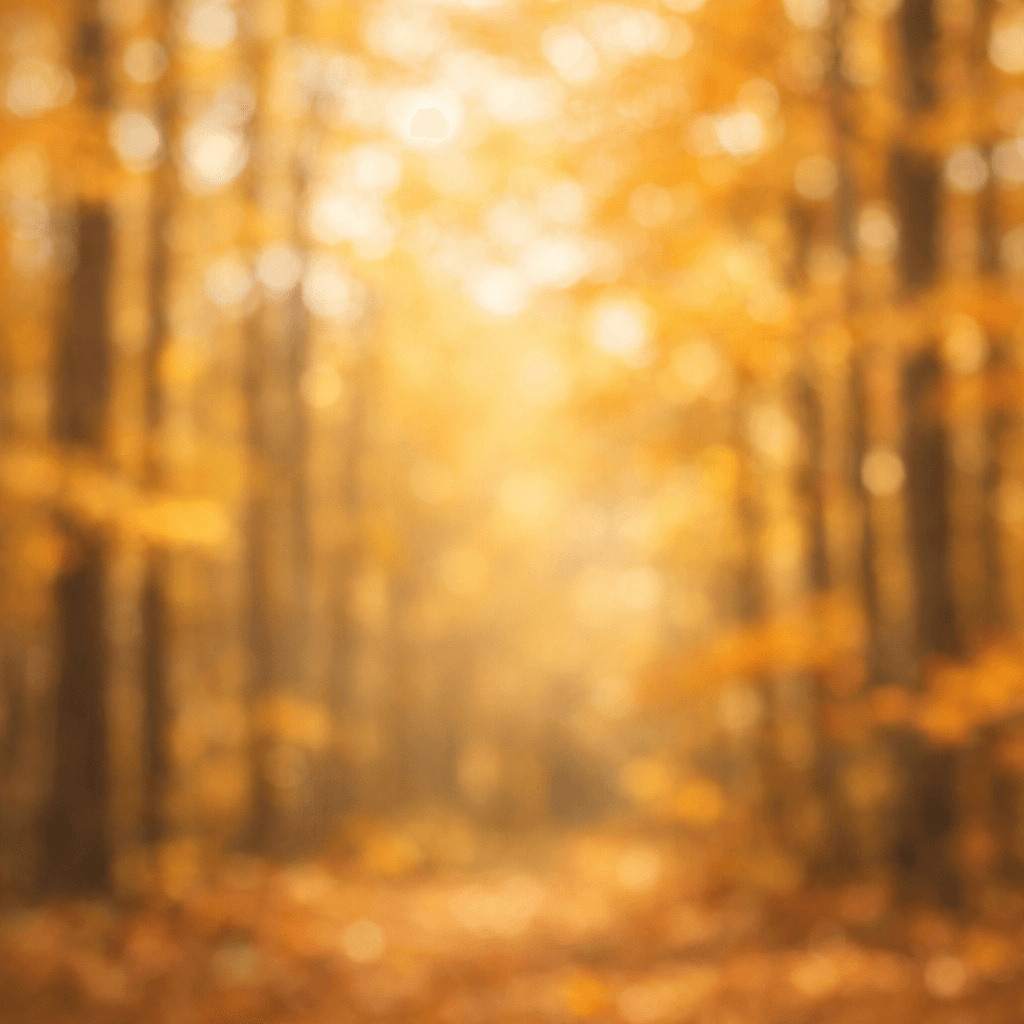 AI generated: Softly blurred autumn forest background with shallow depth of field. Warm golden fall tones dominate...