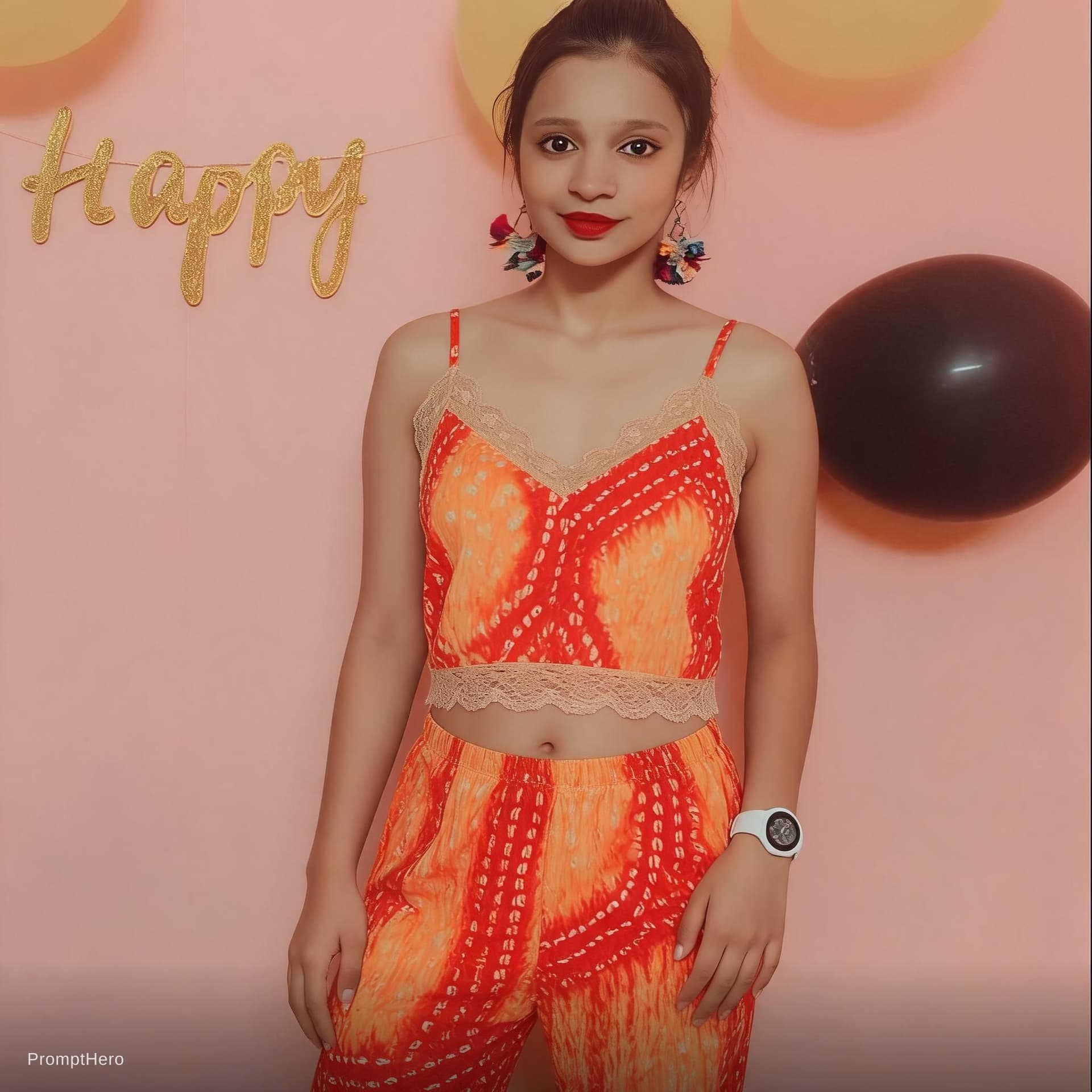 AI generated: Create a sexy girl in india style. In night suit 