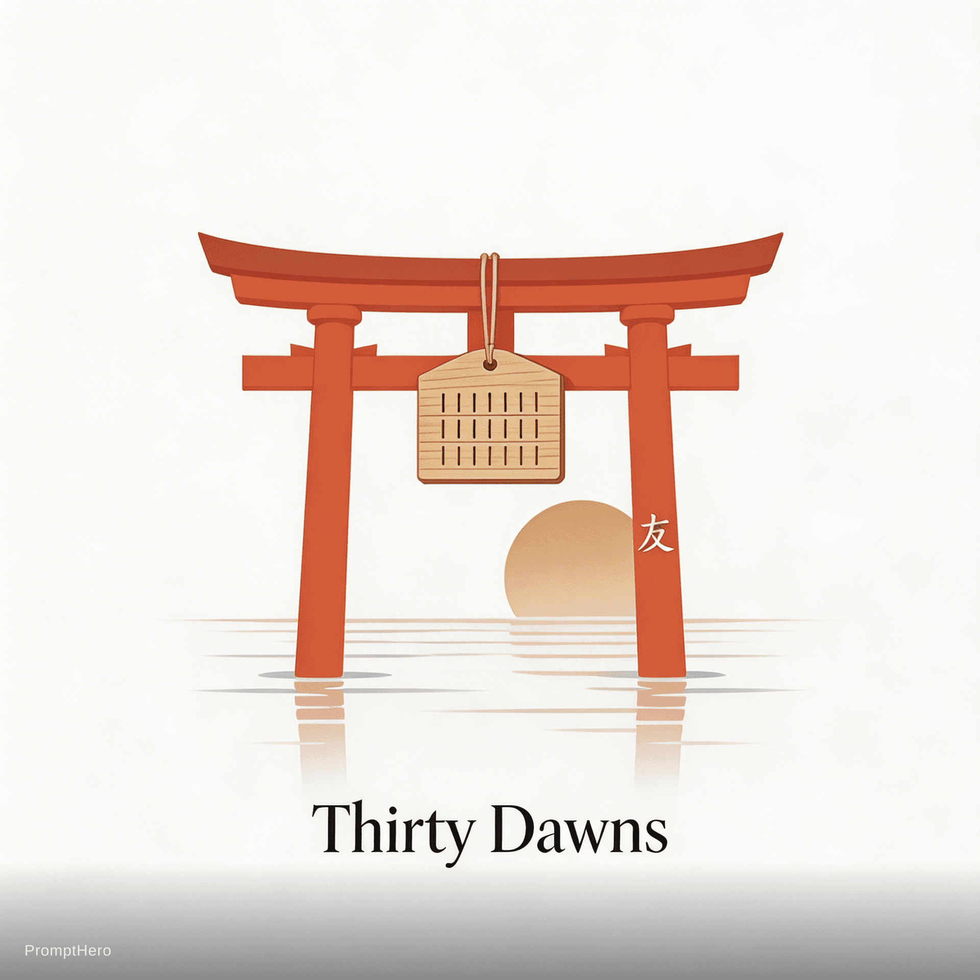 AI generated: Thirty Dawns

Logo Concept:
Torii Gate & Counting Marks (Japan vibe, no neon or futuristic)

Logo De...
