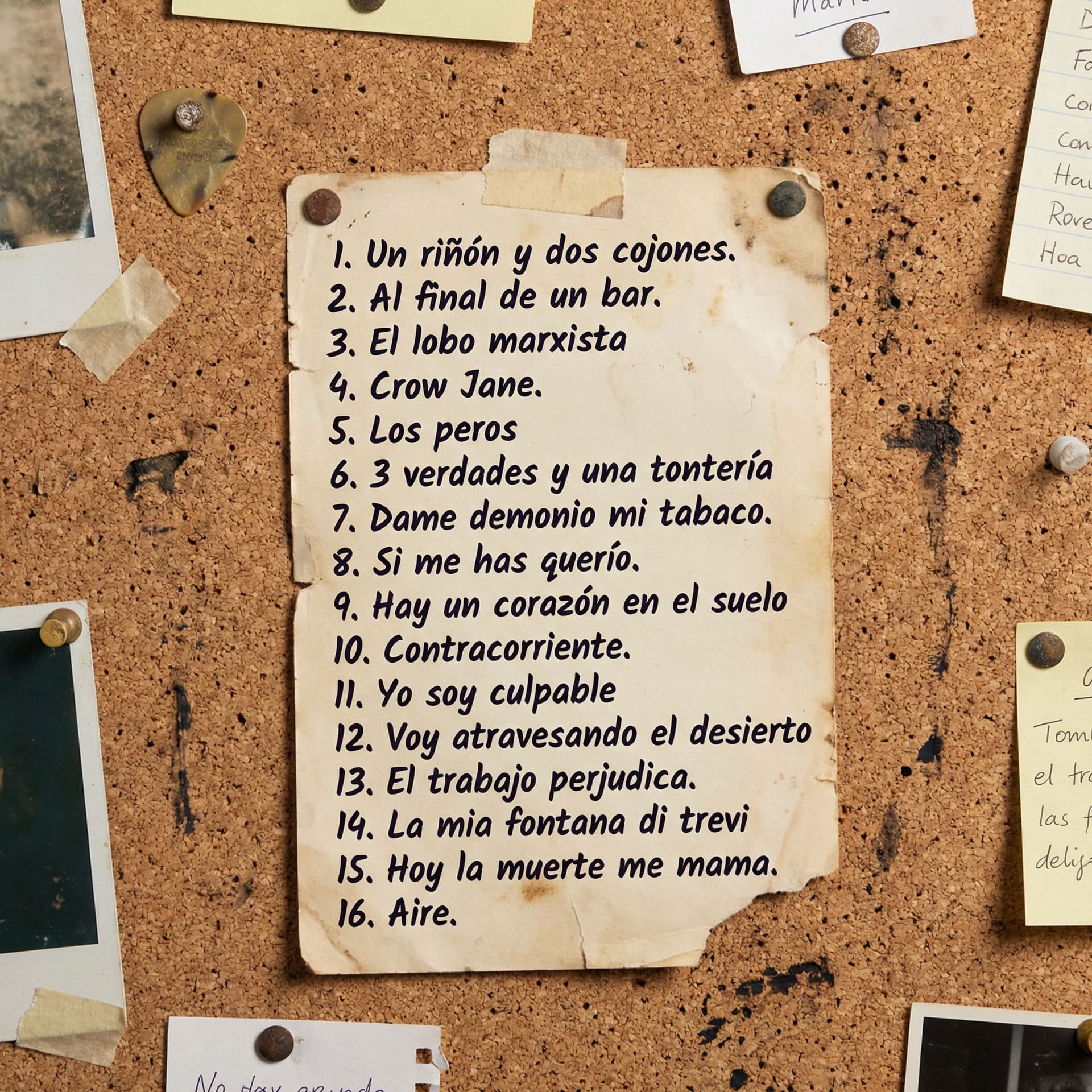 AI generated: La imagen que te acabo de subir es la portada de un disco, si te fijas es como si hubiera pinchada u...