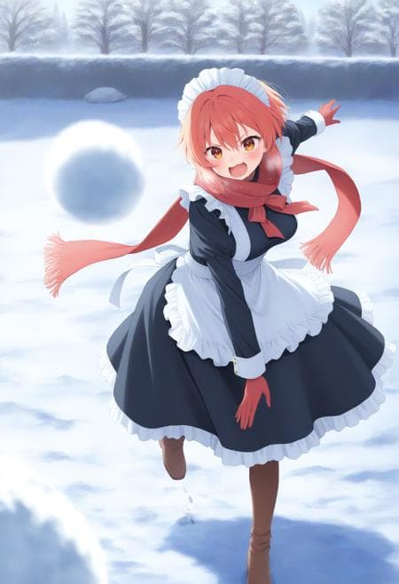 snowball fight / 雪合戦