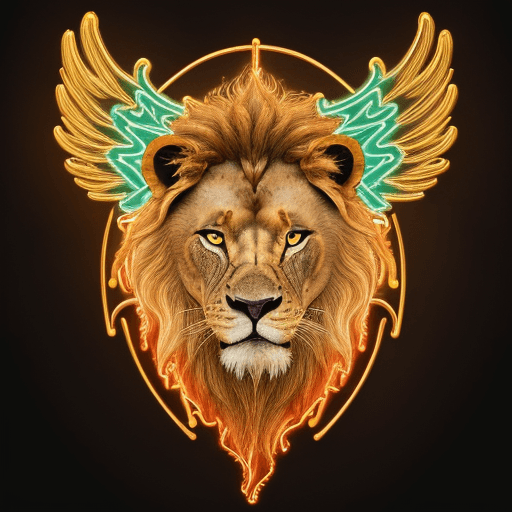 AI generated: Imagine a captivating emblem that embodies the spirit of Saint Traders, featuring a mesmerizing neon...