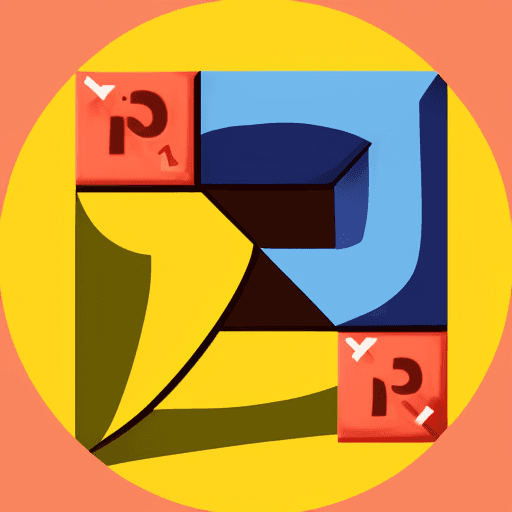 AI generated: Two letters in block: Pi