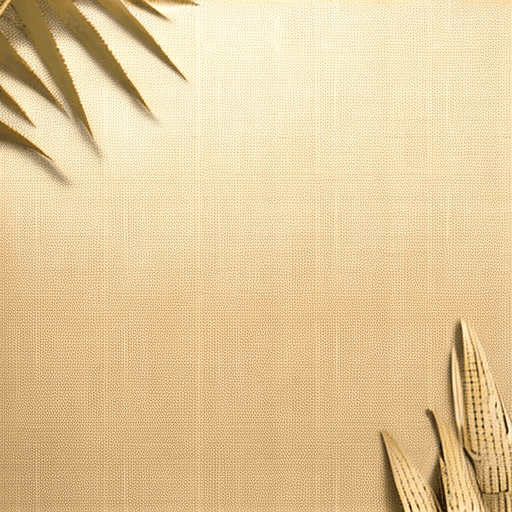AI generated: Flat lay, material board, fern printed wallpaper, Pantone 18-1438 textured wallpaper sample, f5f8f0 ...
