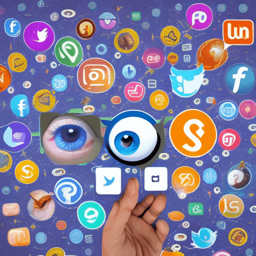 AI generated: An eye-catching graphic illustration for a social media marketing agency, featuring a group of peopl...