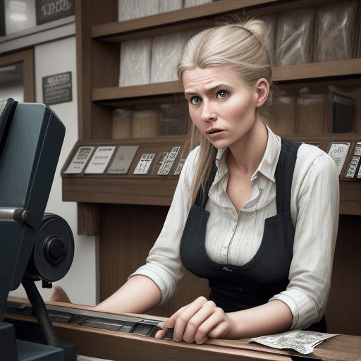 AI generated: A hyper-realistic photography of a danish female in her late 20s with a calm but surprised expressio...