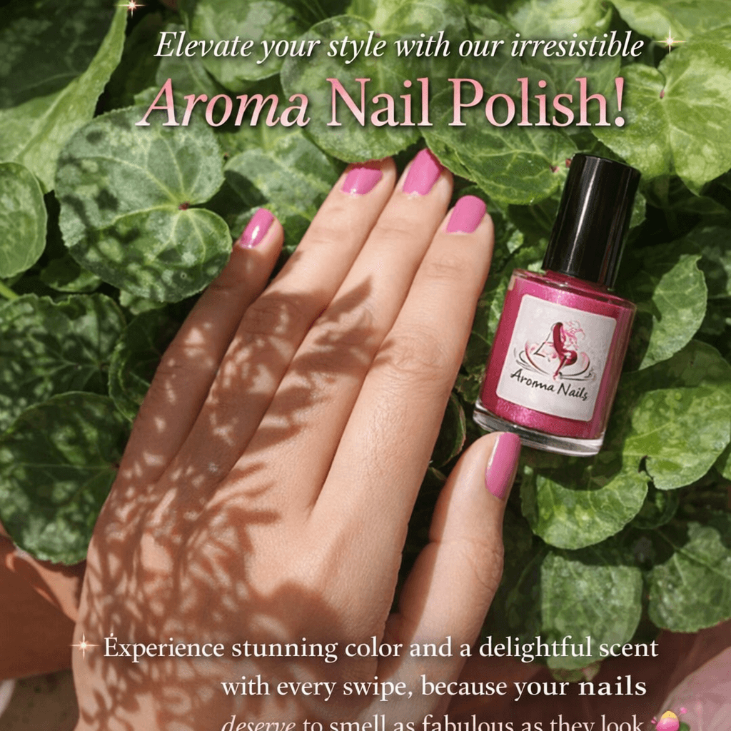 AI generated: ✨ Elevate your style with our irresistible Aroma Nail Polish! ✨ Experience stunning color and a deli...