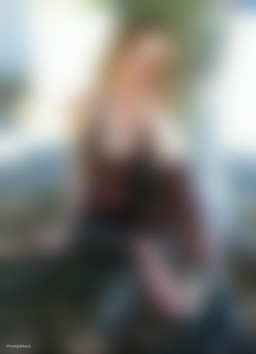 AI generated: A girl sitting under the tree and its a sunny day. Make its clothes sexy that shine through it.