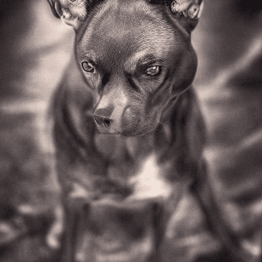 AI generated: High resolution photography: Mythical Alpha Dog