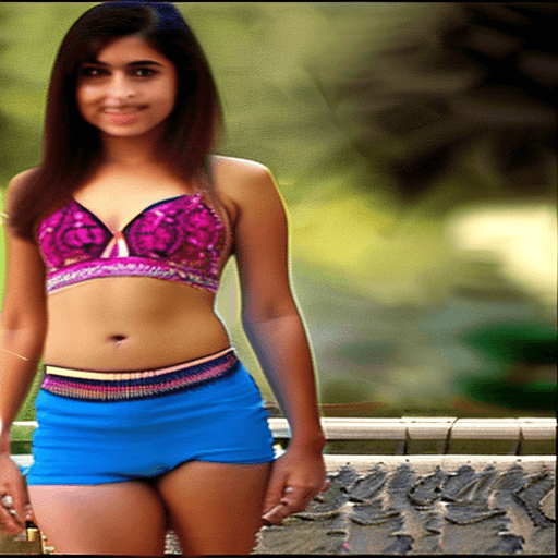 AI generated: pakistani girl wearing bikini