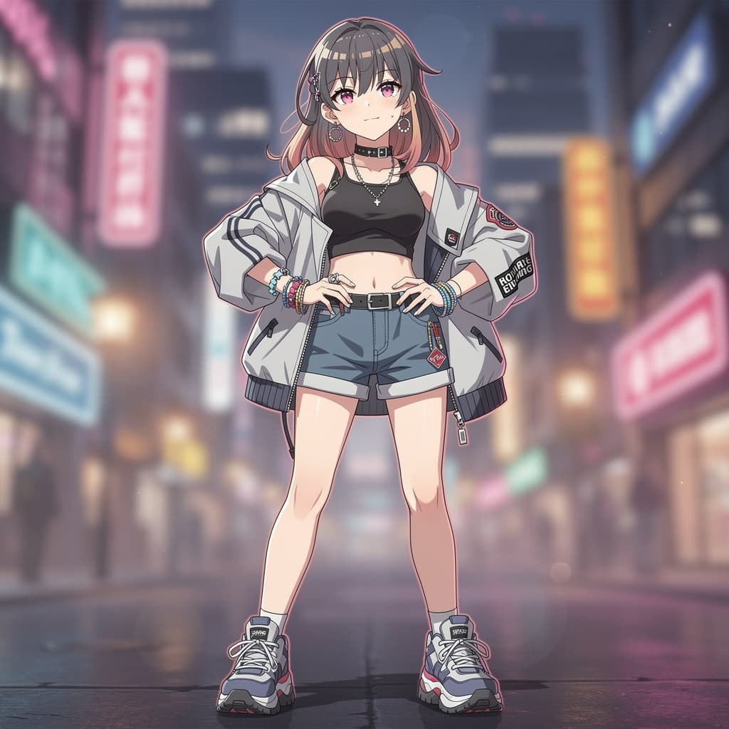 AI generated: Sexy anime girl