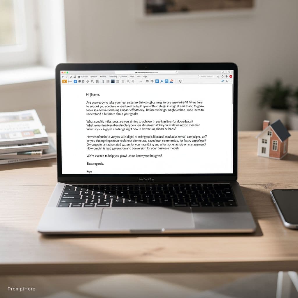 AI generated: Hi [Name],

Are you ready to take your real estate marketing business to the next level? We’re here ...