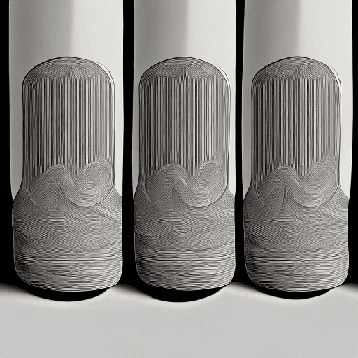 AI generated: lineart carola bottle