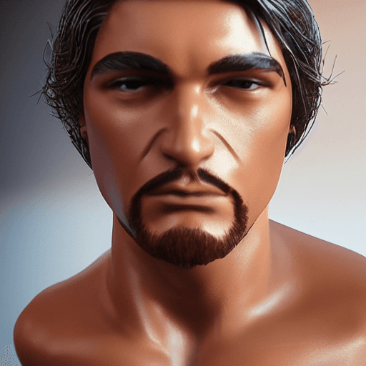 AI generated: octane render, photorealistic 9, natural skin color 8, standing, muscular, handsome, realistic 6, ac...