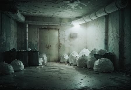 0984 Garbage dump in the basement - Image 3