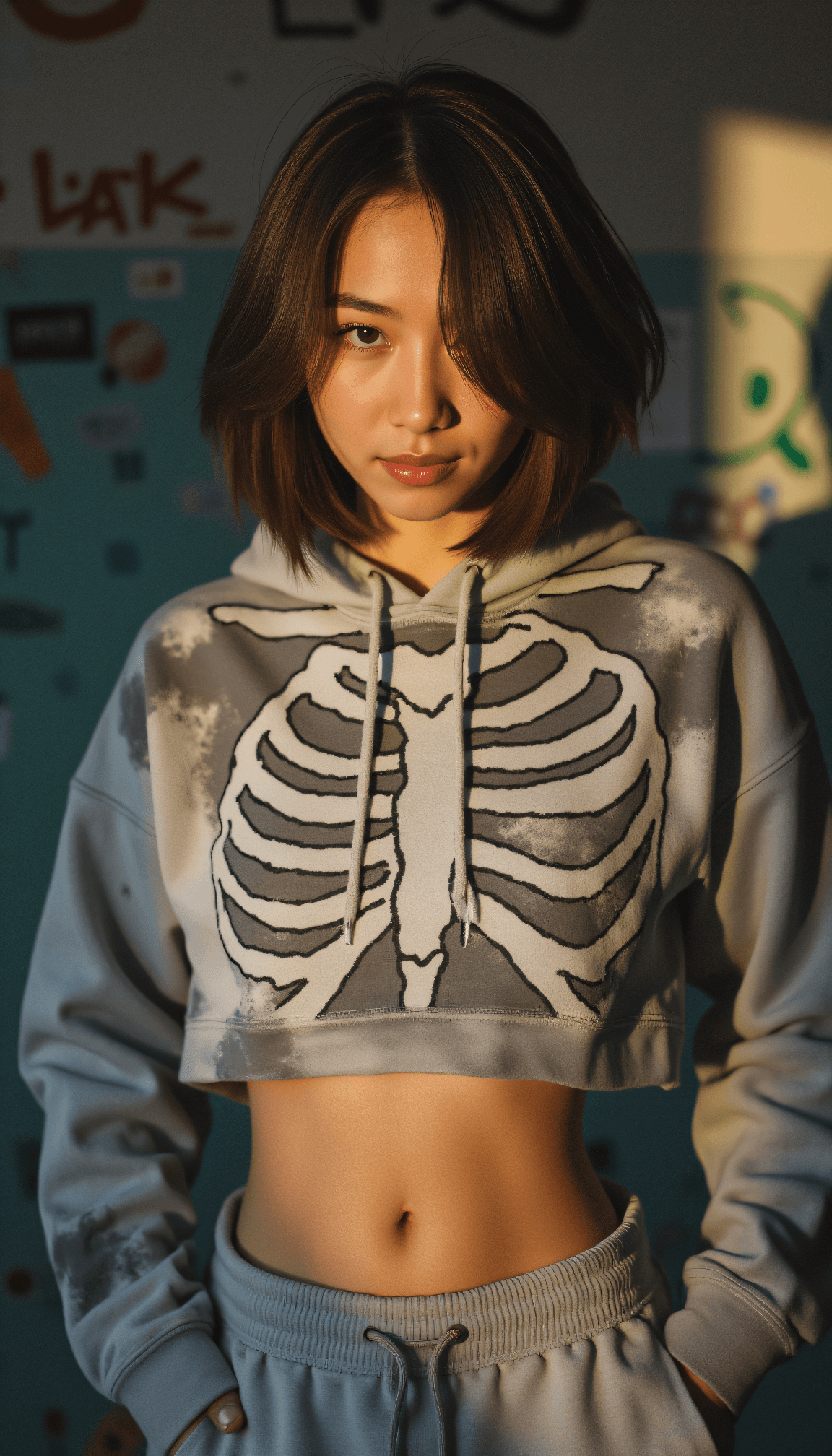 AI generated: travel photography high angle photo of a 24-year-old Kanak-Danish female powerful politician with a ...