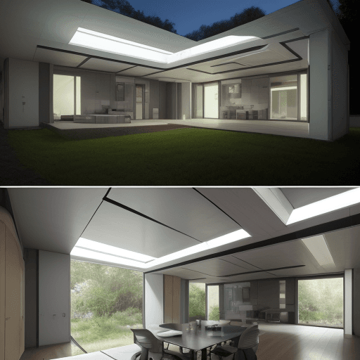 AI generated: design a futuristic house where resident have interaction with sustainable energy