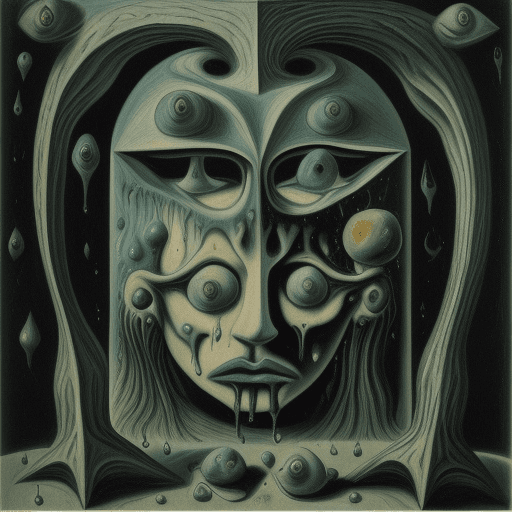 AI generated: surrealist painting by Pablo Picasso, Albrecht Durer, striking and bizarre images, dripping, melting...